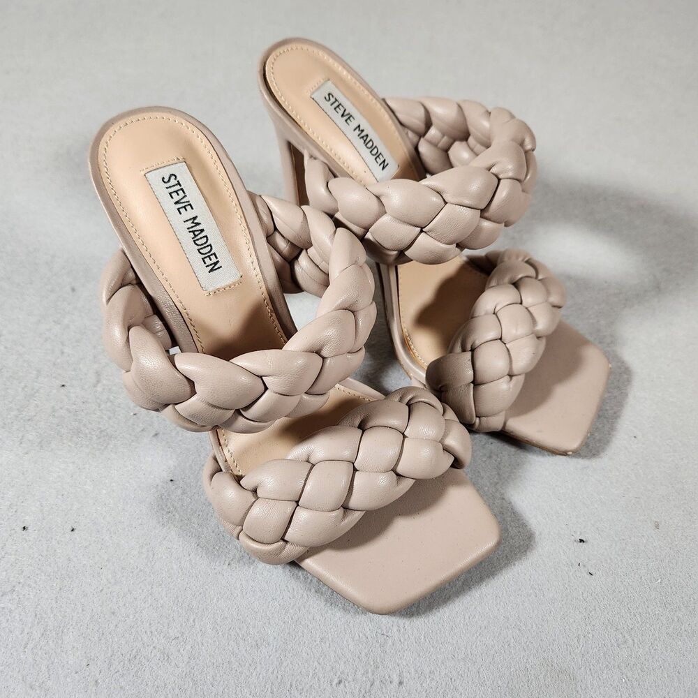 Steve Madden Taupe Kenley Open Toe heel Size 7